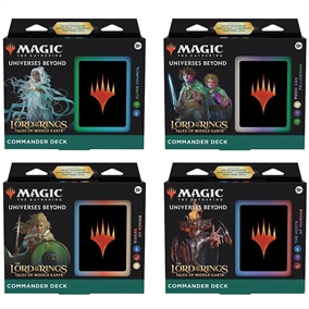 Alle 4 - Commenader decks - Lord of the Rings - Tales of Middle Earth - Magic the Gathering